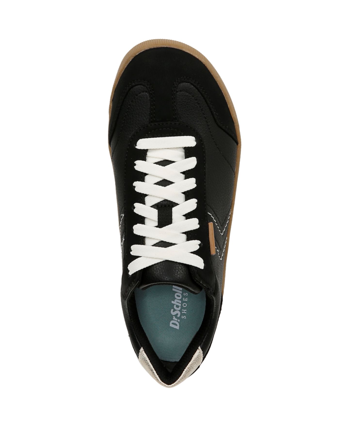 Женские кроссовки Dr. Scholl's Be True Court Inspired Lace Up, цвет: Чёрная искусственная кожа — фото 4