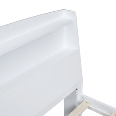 Platform Bed with Storage and LED Headboard