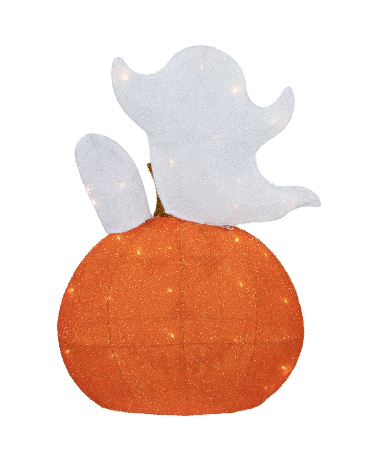 Northlight 27.5" Led Lighted Battery Operated Jack-o-lantern And Ghosts Halloween Decoration In Orange