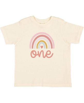 Sweet Wink Toddler Girls One Boho Rainbow Short Sleeve T-shirt - Macy's