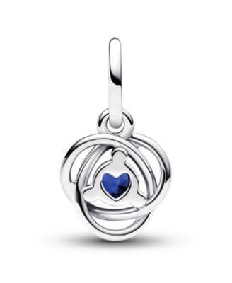 Sterling Silver Birthday Circle Stone Dangle Charm