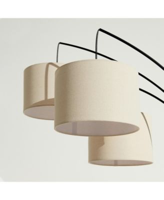 Trilage 84" LED Contemporary Arc Floor Lamp with Marble Base, Bulbs Included