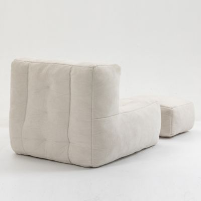 Bean Bag and Ottoman Set for Adults and Kids