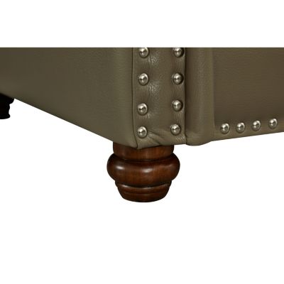 Classic Living Room Nails Sofa Faux Leather