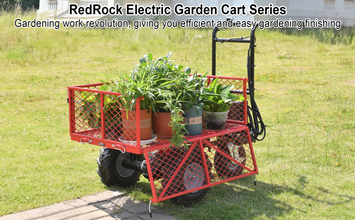 Streamdale Furniture Electric Utility Cart: 500 Lbs Capacity, 1000 Lbs Towing