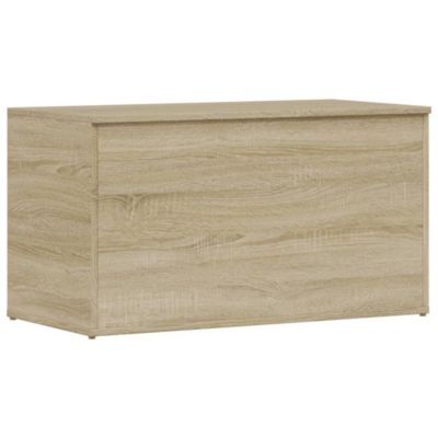 Storage Chest Sonoma Oak 33.1"x16.5"x18.1" Engineered Wood