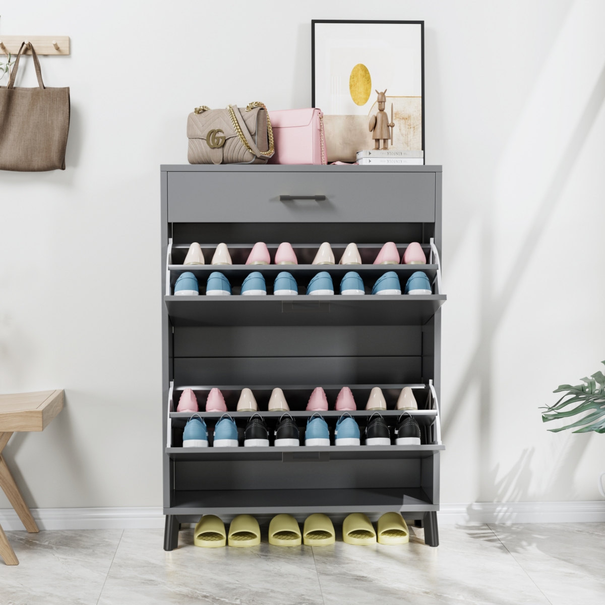 Shoe Cabinet for Home or Office Use