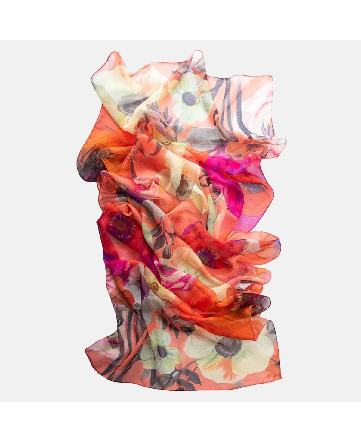 Elizabetta Campo de' Fiori - Long Sheer Silk Scarf for Women