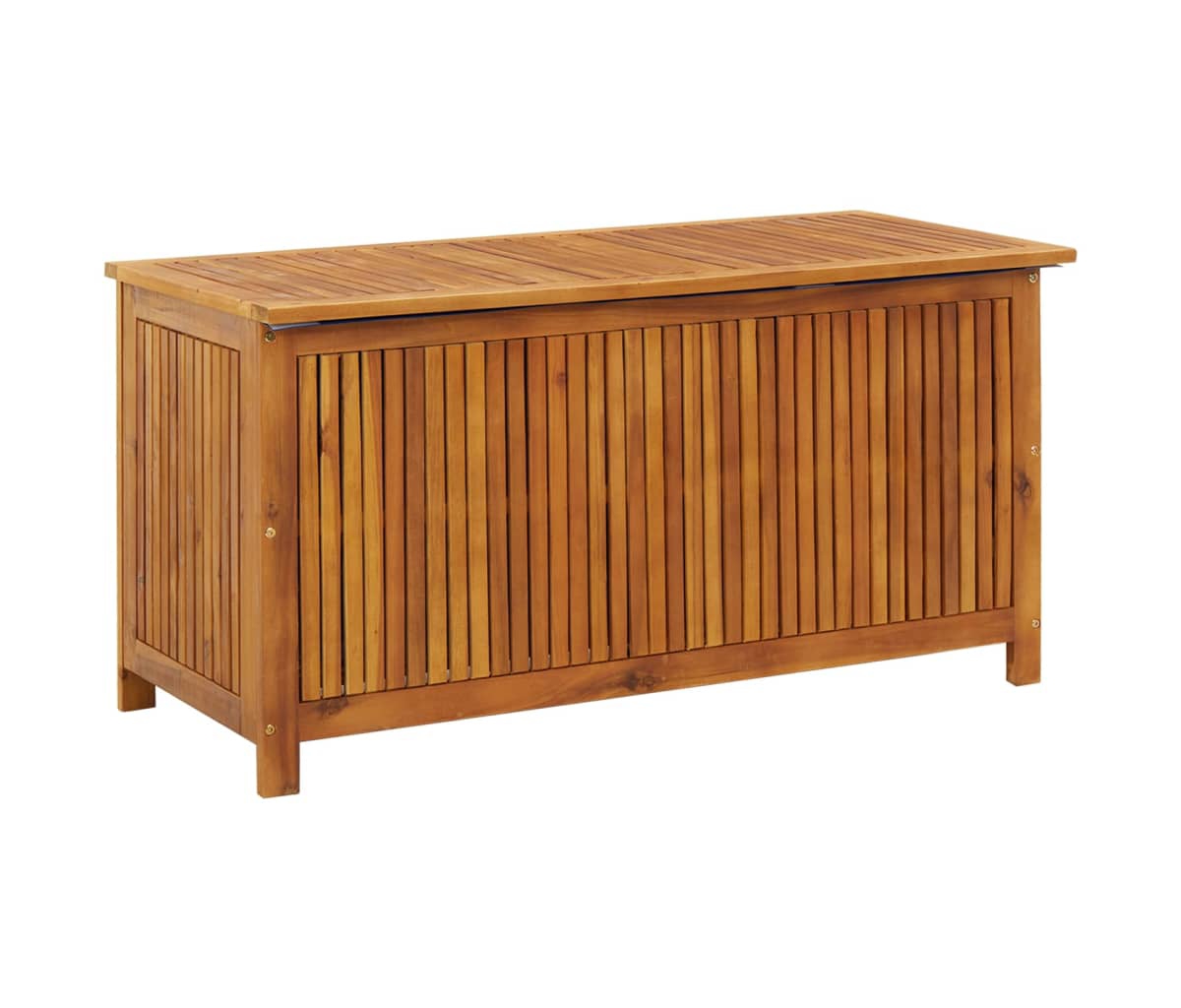 Patio Storage Box 44.5"x19.7"x22.8" Solid Acacia Wood - Brown