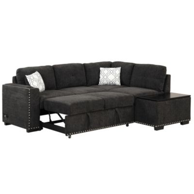 Streamdale 83.8" Reversible Pull-Out Sofa Bed Sectional