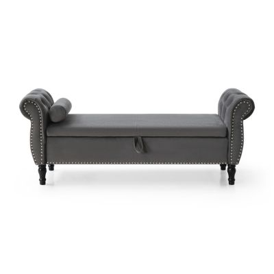  63" Velvet Multifunction Sofa Stool