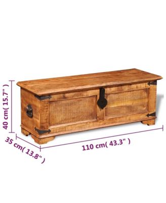 Rough Mango Wood Storage Chest