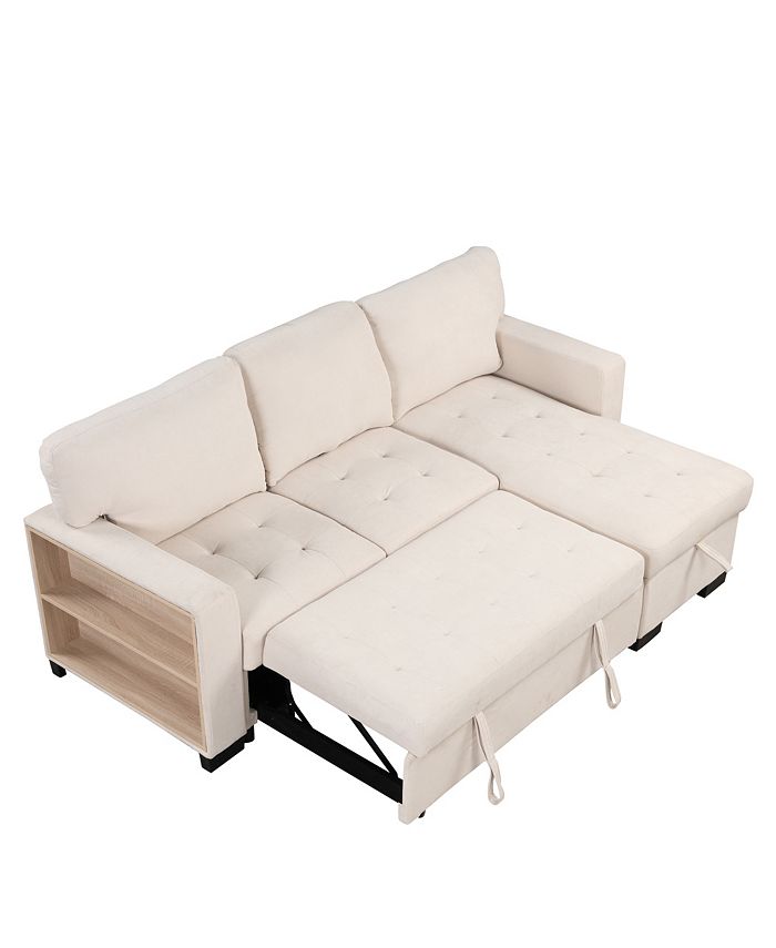 Simplie Fun Multifunctional Chaise Lounge with Storage and USB Charge