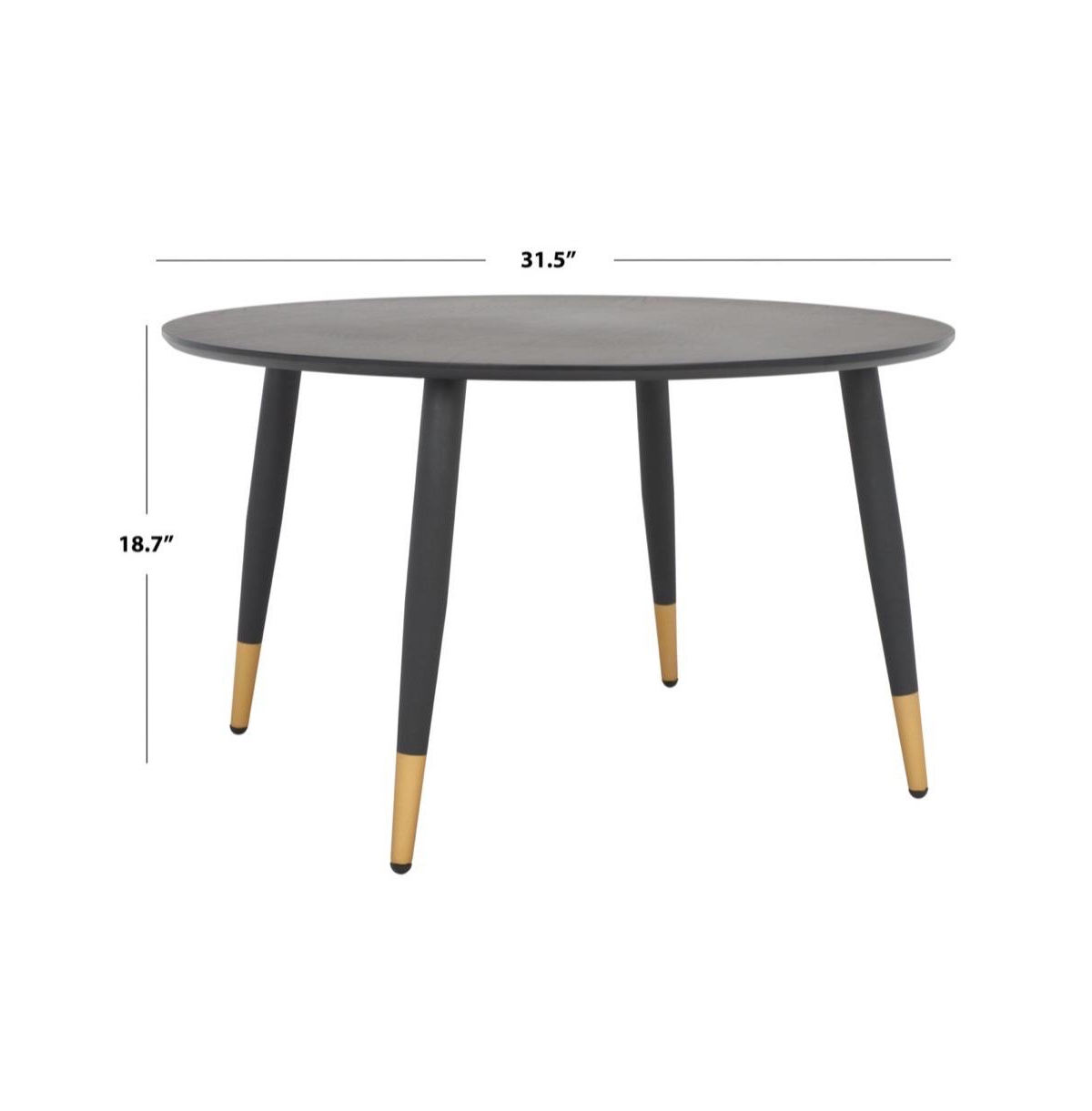 Safavieh Beck Round Coffee Table -gold