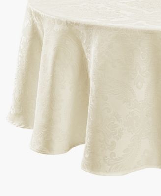 Elrene Caiden Damask Tablecloth - 60" x 84" Oval