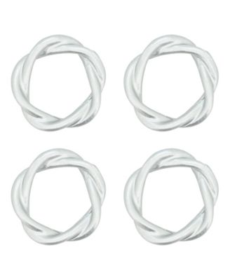 Twisted Resin Napkin Ring Set of 4,Set