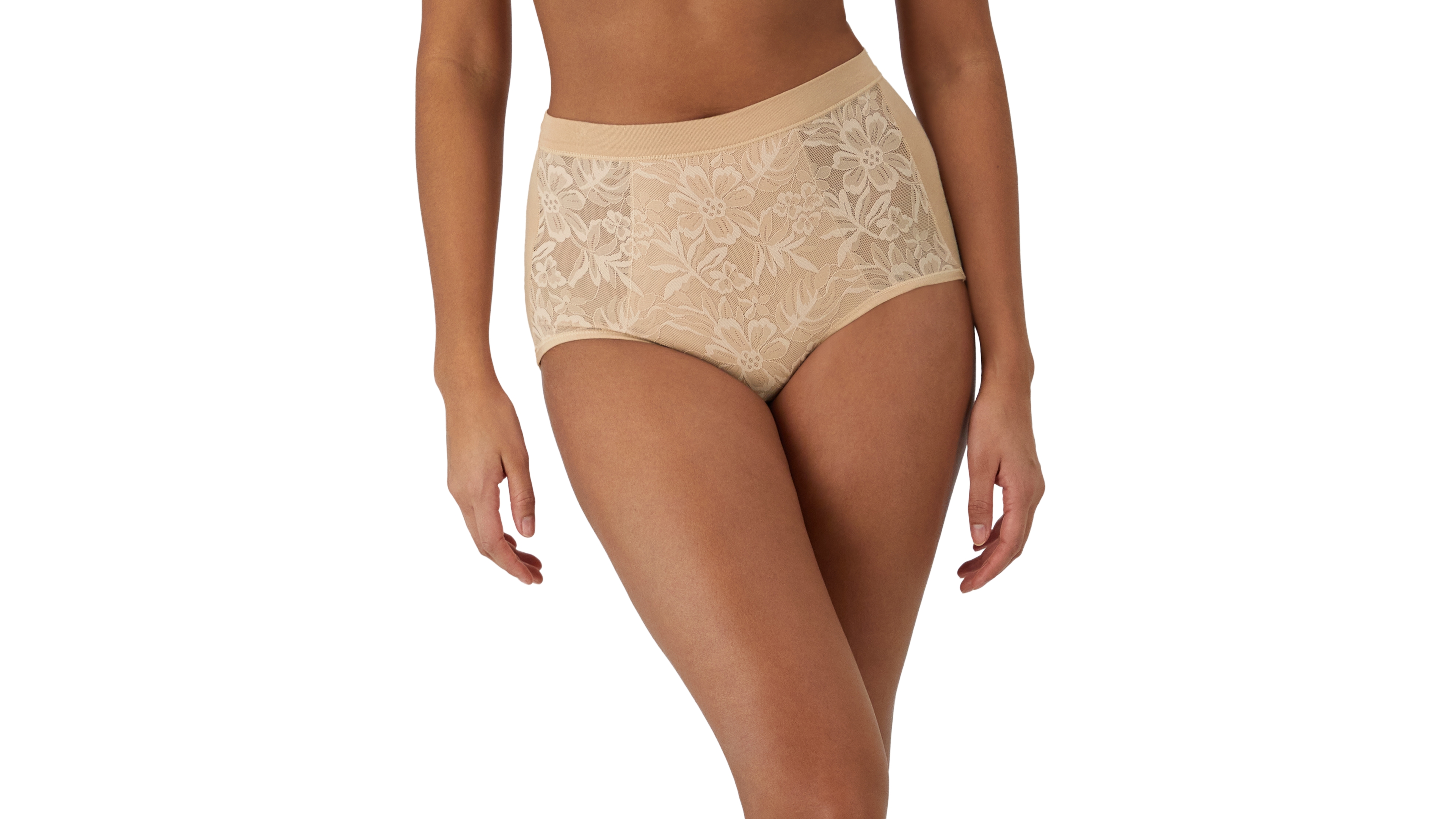 Bali Women's Breathe Lace High-Rise Brief Underwear Dfclbf