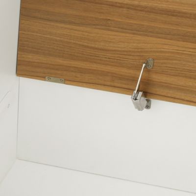  White Hall Tree with Bench and Shoe Cabinet