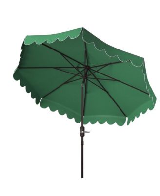 Venice Single Scallop 9Ft Crank Outdoor Push Button Tilt Umbrella