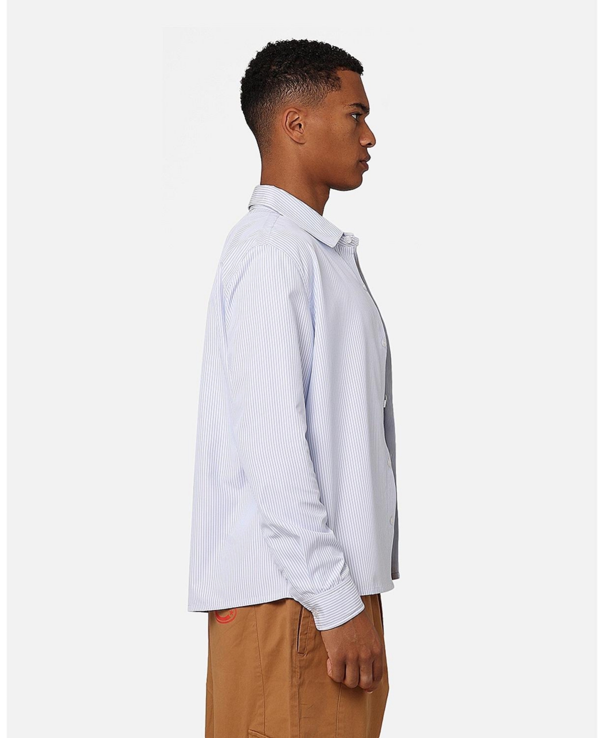 Carre Men's Experience Stripe Oversized Button Up Shirt