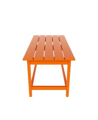 3-Piece Outdoor Patio Adirondack Coffee Table and Side Table Set