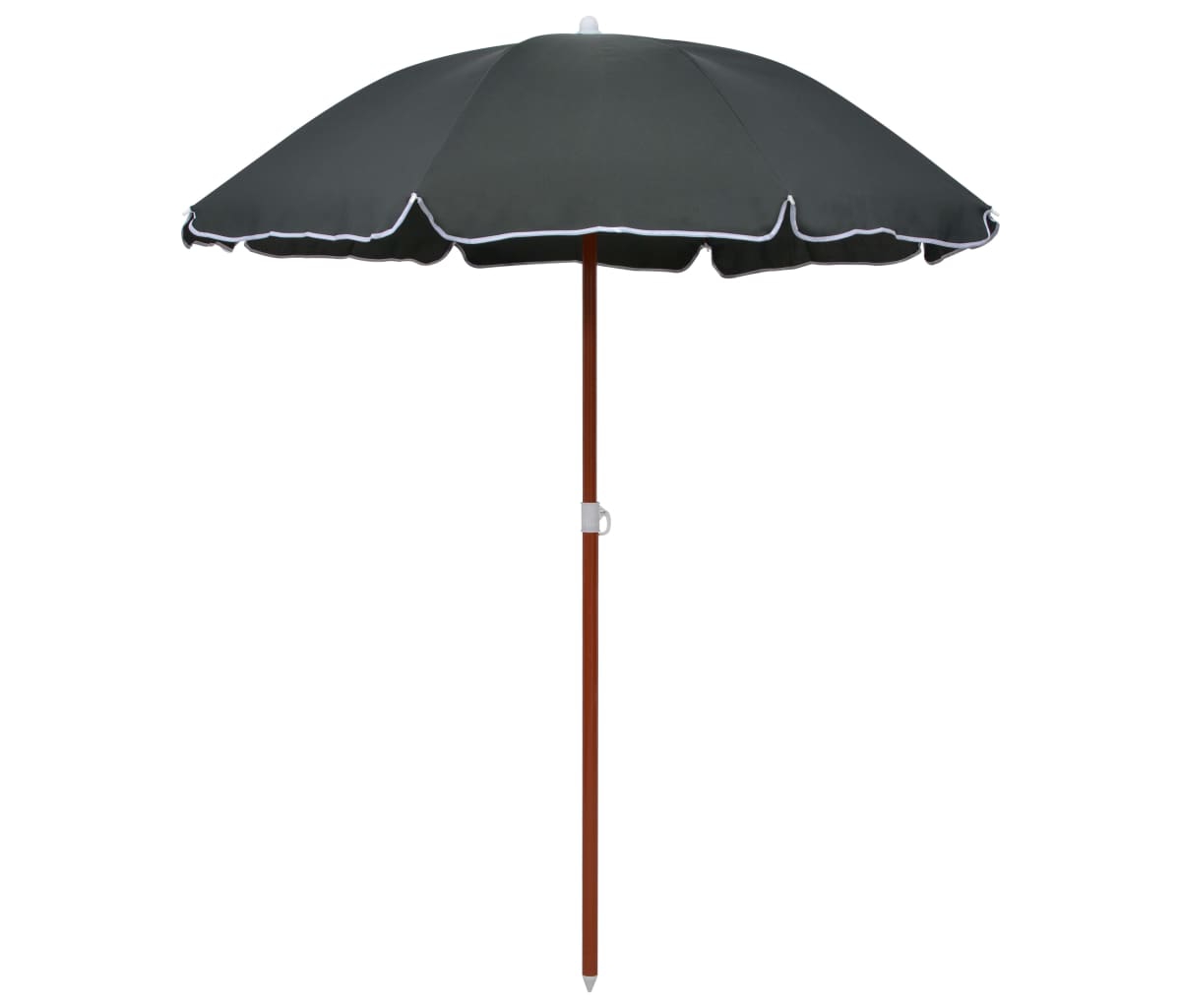 Parasol with Steel Pole 70.9" Anthracite - Dark Grey