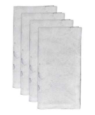 Sheer Elegance Burnout Voile Vine Design Napkin Set of 4, 20"x20"