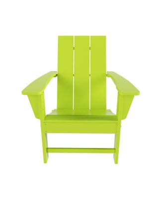 Modern Outdoor Folding Adirondack Chair (Set of 2)