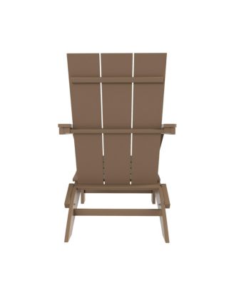 Modern Outdoor Folding Adirondack Chair (Set of 2)