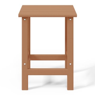 3 Piece set Outdoor Patio Poly Adirondack rocking chairs with side table