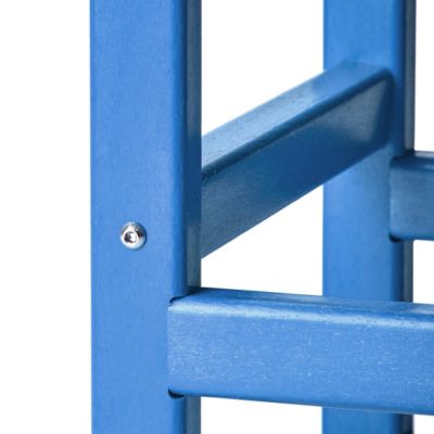 3 Piece set Outdoor Patio Poly Adirondack rocking chairs with side table