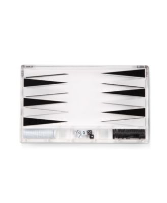 Acrylic 14" Backgammon Set