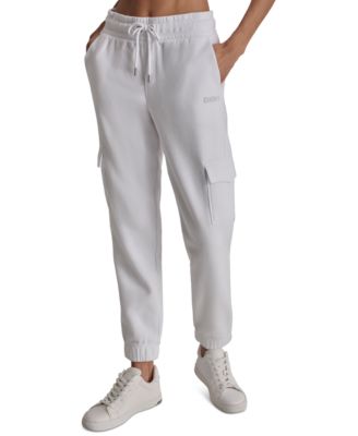 Women's Studded-Logo Cargo Jogger Pants