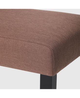 Upholstered Linen Fabric Dining Chair Set of 2