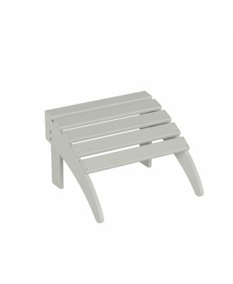 Classic Folding Adirondack Chair with Footrest Ottoman Set