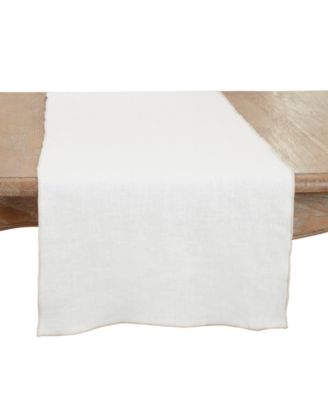 Stonewashed Stitched Edge Table Runner, 16"x72"