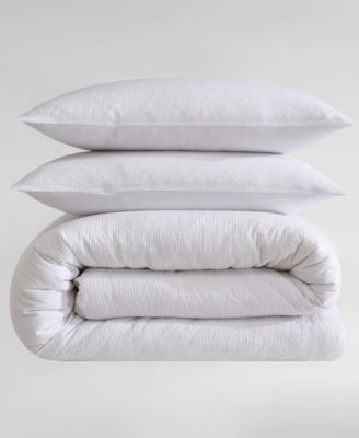 CLOSEOUT! Seersucker 3 Piece Comforter Set, King