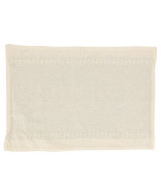 Whipstitched Border Design Placemat Set of 4, 14"x20"