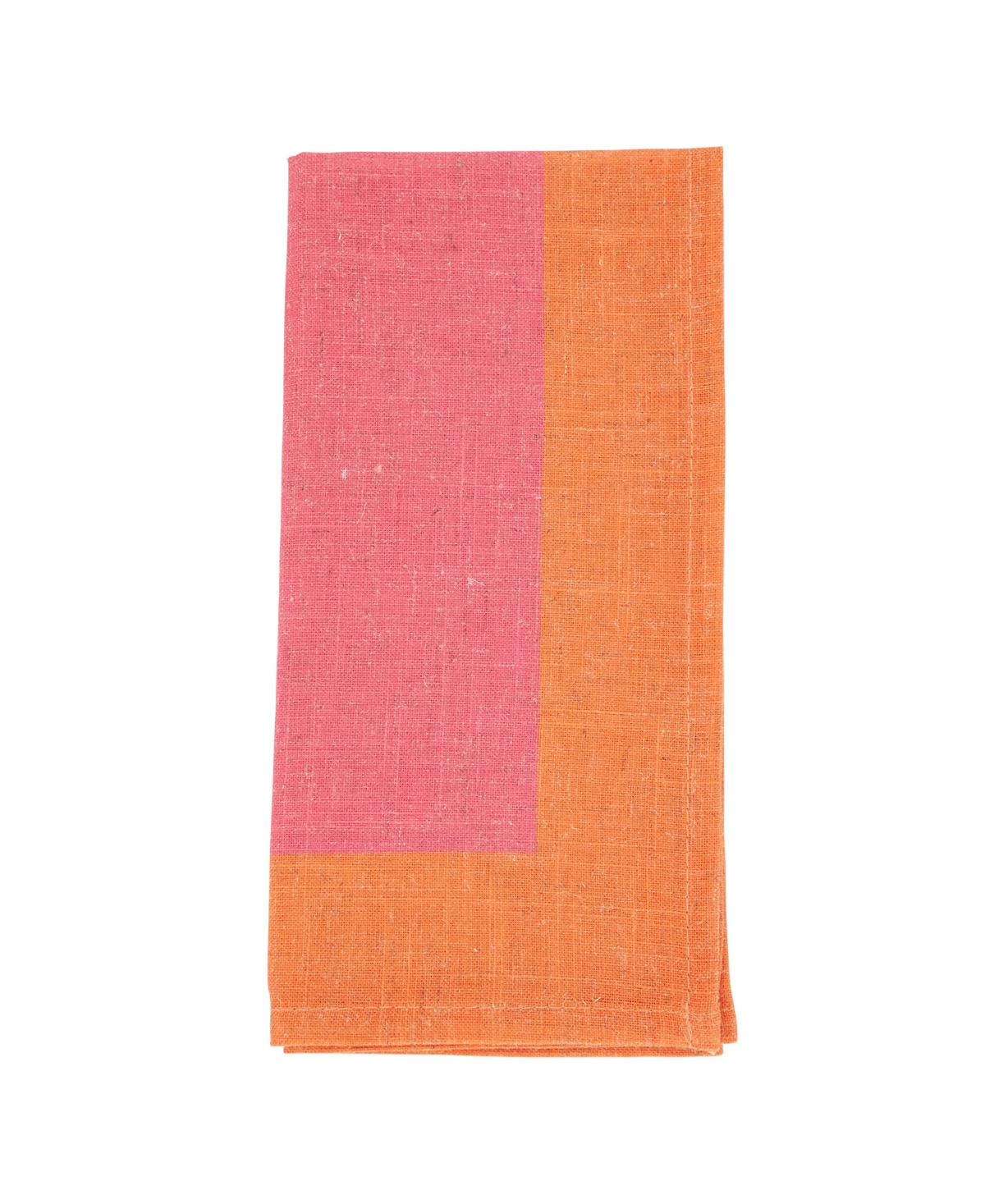 Saro Lifestyle Multicolored Band Napkin Set Of 4, 20"x20" In Seafoam