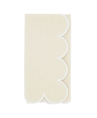 Scalloped Hem Napkin Set of 4,20"x20"