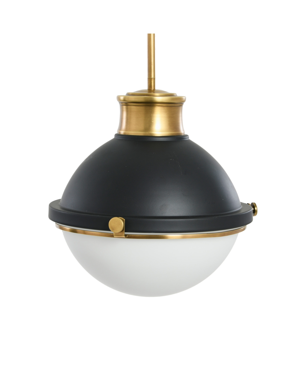 Robert Stevenson Lighting Cameron In Matte Black And Natural Brass