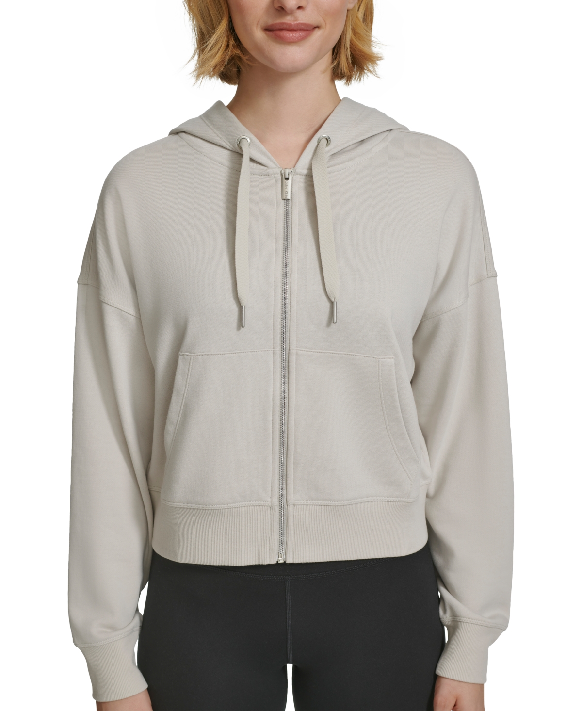 Calvin Klein Women's French Terry Long-Sleeve Zip-Up Hoodie