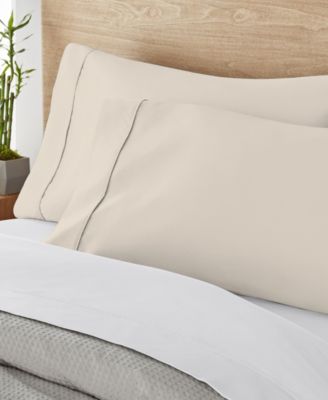 Purity Home 400 Thread Count Cotton Percale Pillowcase Pair, Standard