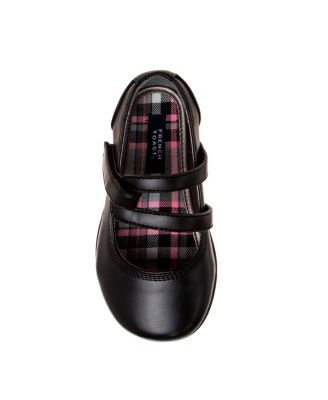 Little Girls Artificial Leather Construction School Shoes