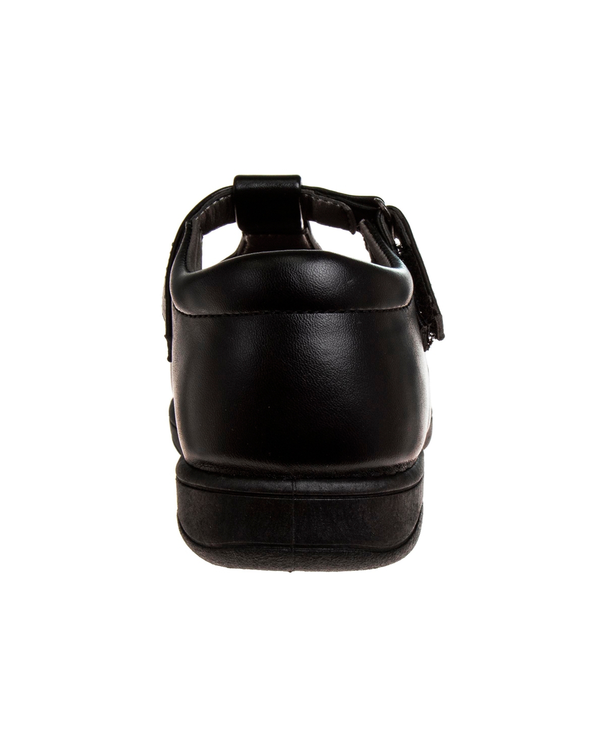 French Toast Little Girls Artificial Leather Construction School Shoes In Black