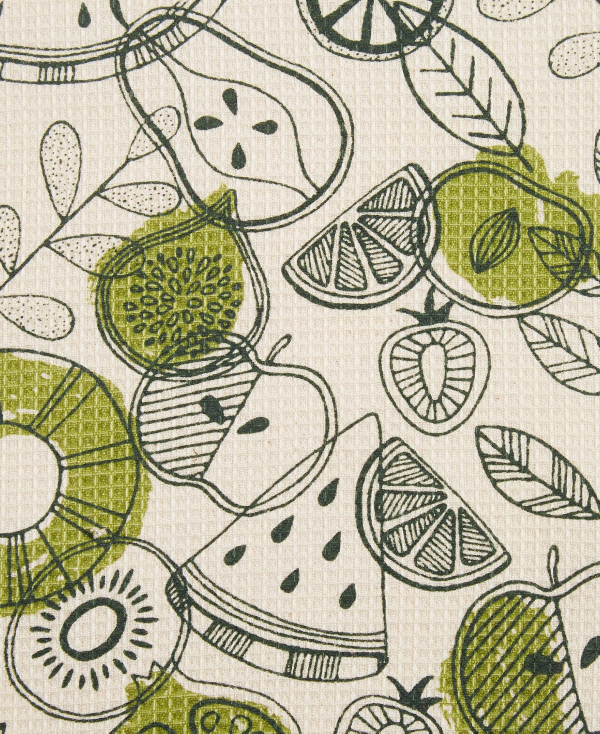 Design Imports Farmer's Market Collection Machine Washable, Dishtowel Dishcloth Set, Veggie Print, 6 Count In Veggie Print