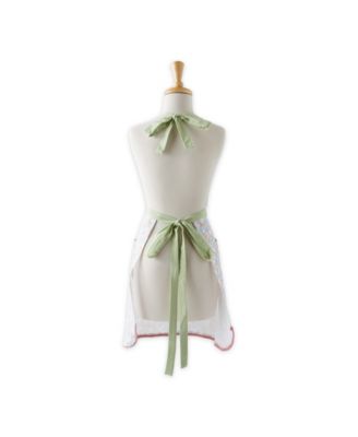 Women's Spring Summer Apron Collection Adjustable, Two Large Pockets Extra Long Ties, One Size Fits Most, Blue Blossom