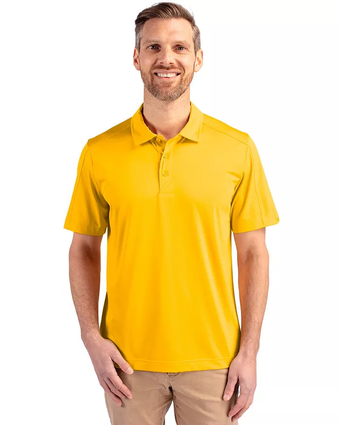 Prospect Textured Stretch Mens Short Sleeve Polo Shirt - thumbnail 4