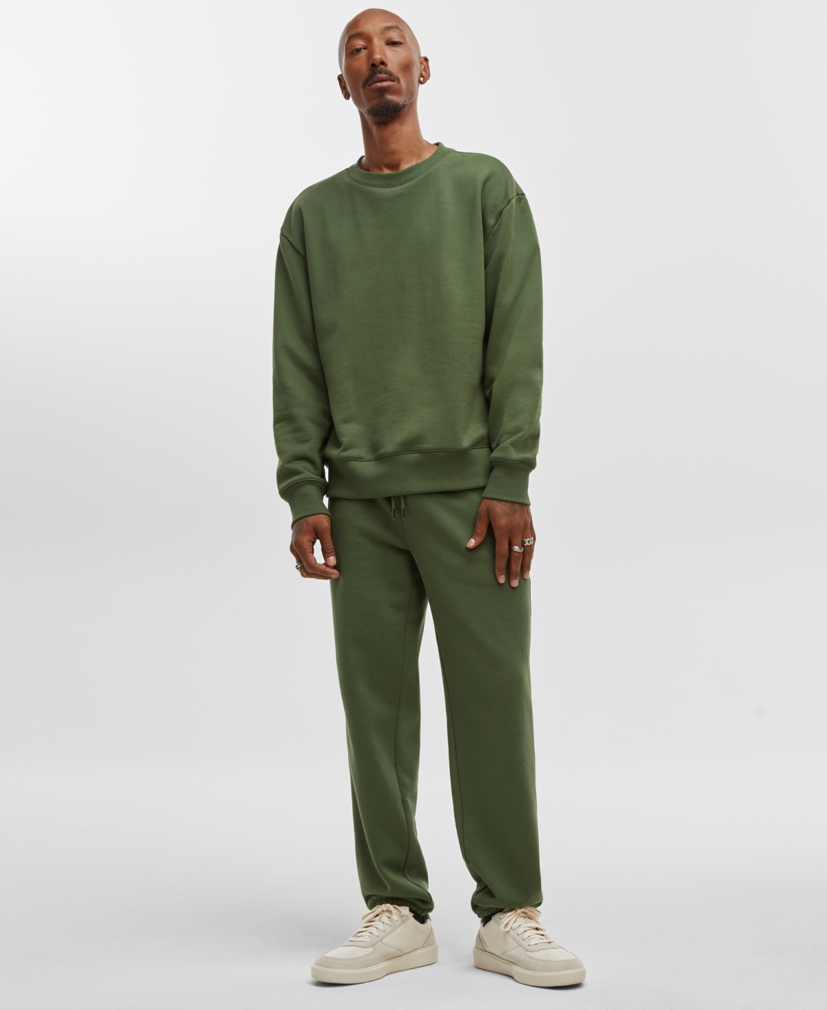 Mode Of One Men's Regular-fit Fleece Joggers, Created For Macy's In Black Forest