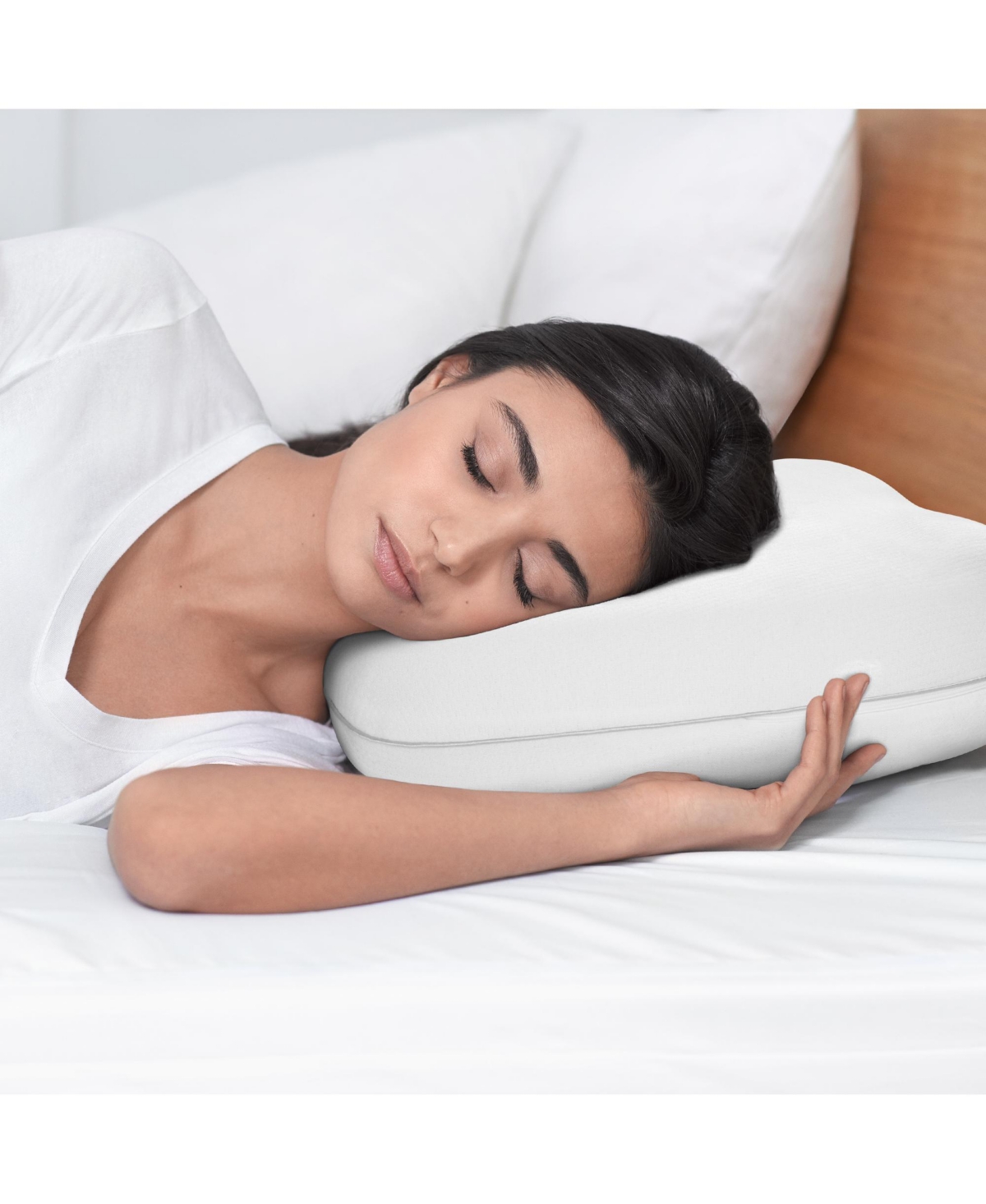 Serta Comfort Curve Refresh Foam Pillow, Standard In White